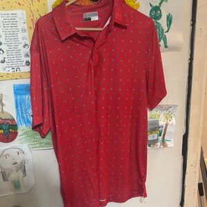 Brand new with tags pga tour large red blue starts polo no imperfections make an